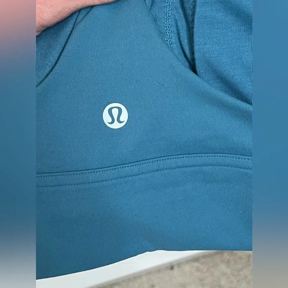 Lululemon Wunder Train Longline Bra Medium Support C/D Cup in Capture Blue - Picture 3 of 5